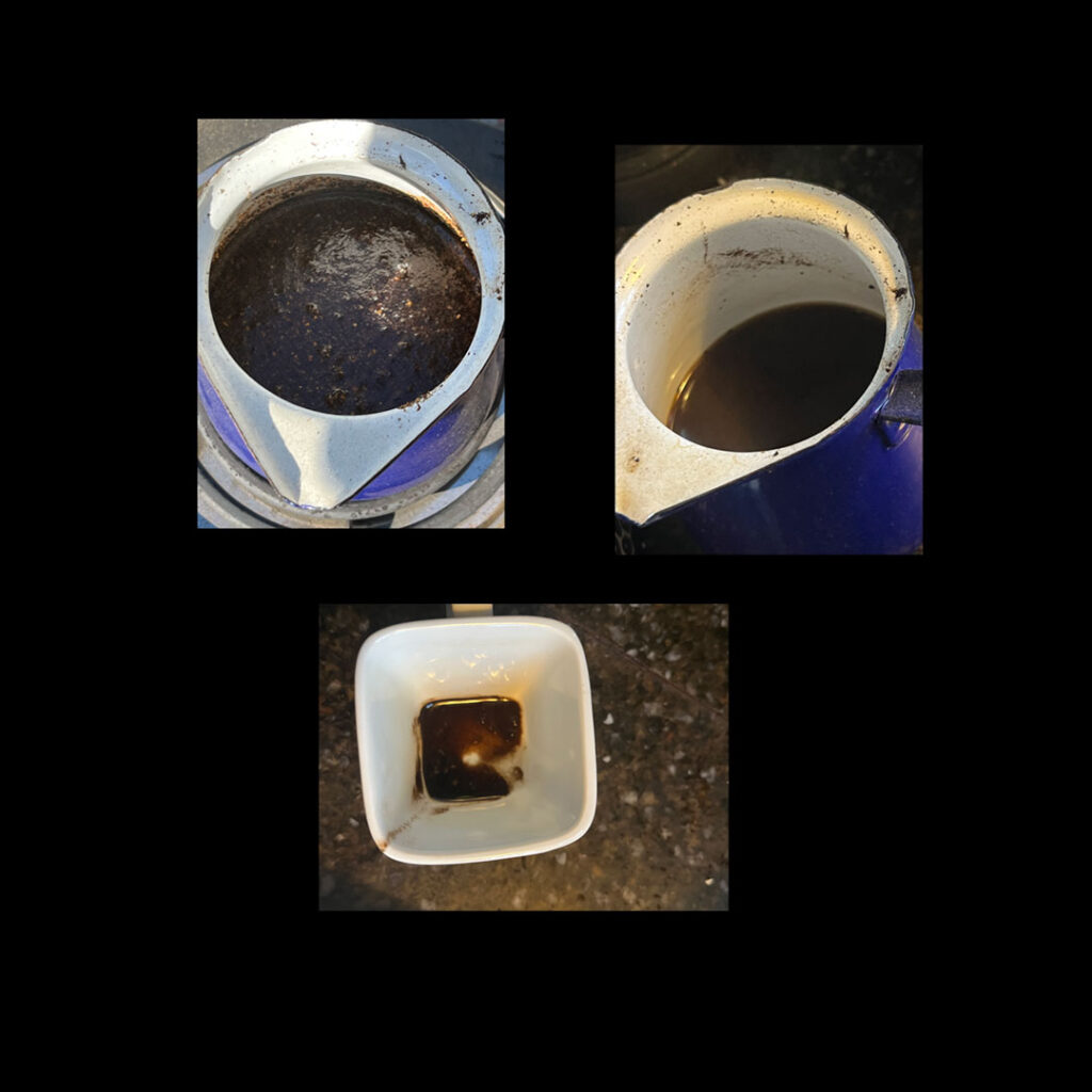 ibriki, coffee made, and enjoyed